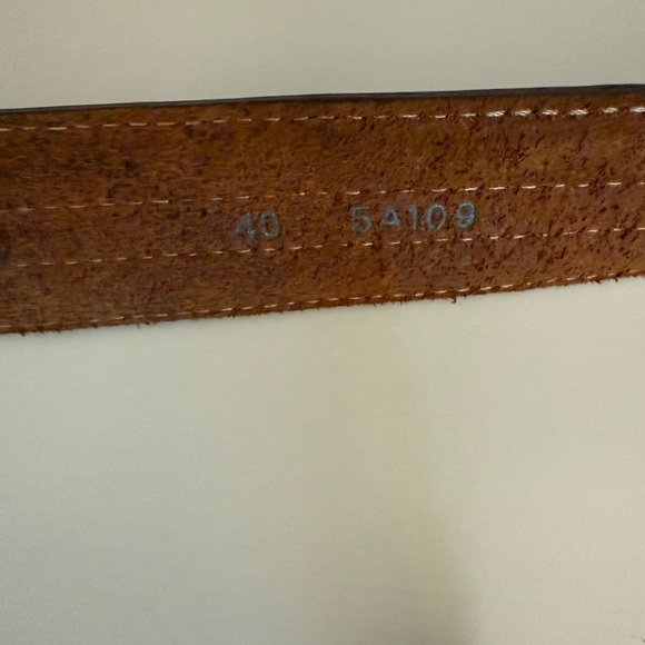 Tony Lama Laced Edge Horsehair Ribbon Western Leather Belt - Picture 9 of 12